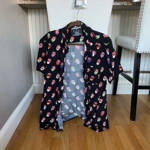 Rolling Stones Rayon Dress Shirt w/ Pocket